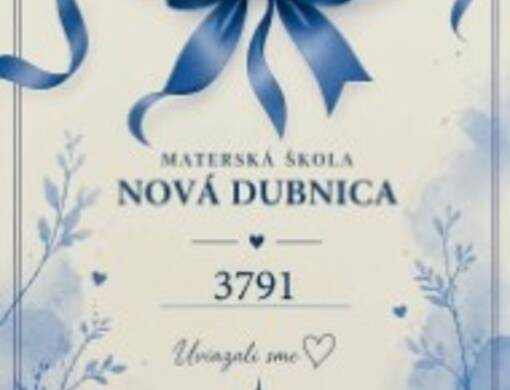 Účasť na počítaní modrých stužiek v MŠ Nová Dubnica